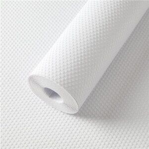 Shelf Liner White - Waterproof Pantry Cabinets Liners,Washable Easy to Cut Mat